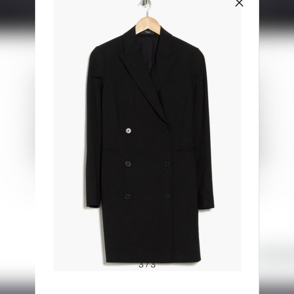 Theory Blazer dress, Wool, Black, Size 0, NWOT - Picture 3 of 8